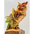 Load image into Gallery viewer, Wise Owl Sculpture - Chrome Ombre Design - chrome ombre wise owl sculpture, luxury sculpture, product image 3