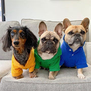 Parisian Pet 'Polo' Dog & Cat T-Shirt – Stylish Embroidered Pet Shirt, Comfortable & Lightweight – Yellow