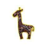 Animal print denim giraffe dog toy
