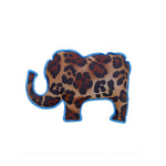 Animal print denim elephant dog toy