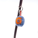 Custom faux fur dog poop bag holder