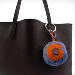 Custom faux fur dog poop bag holder