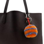 Colored faux fur dog poop bag holder