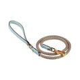 Load image into Gallery viewer, Leather Dog Leash in Cloud - Rope, Made in Italy