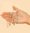 Load image into Gallery viewer, OLIVE & CHAIN Diamond Cuban Link Bracelet - Rose Gold, 7 inch