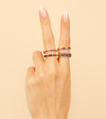 Load image into Gallery viewer, OLIVE & CHAIN Rainbow Stackable Band - Yellow Gold, 5.5