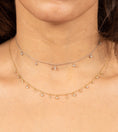 Load image into Gallery viewer, OLIVE & CHAIN Diamond Round Dangle Necklace