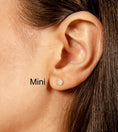 Load image into Gallery viewer, OLIVE & CHAIN Diamond Round Stud Earring - Yellow Gold, Medium, Pair