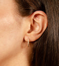 Load image into Gallery viewer, OLIVE & CHAIN Diamond 15mm Huggie Hoop Earring