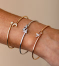 Load image into Gallery viewer, OLIVE & CHAIN Diamond Butterfly Flexible Bangle