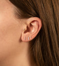 Load image into Gallery viewer, OLIVE & CHAIN Diamond Bar Stud Earrings - Yellow Gold, 6mm, Pair