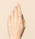 Load image into Gallery viewer, OLIVE & CHAIN Diamond Baguette Milgrain Channel Set Band - Yellow Gold, 7.0