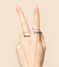 Load image into Gallery viewer, OLIVE & CHAIN Diamond Cigar Band - Yellow Gold, 2mm, 8.0