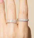 Load image into Gallery viewer, OLIVE & CHAIN Diamond Cigar Band - Yellow Gold, 3.6mm, 5.5