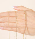 Load image into Gallery viewer, OLIVE & CHAIN Diamond Italian Horn Cornicello Necklace - Yellow Gold, Small, 20" cable