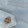 Load image into Gallery viewer, Wrangler® Light Denim Dog Jacket with Sherpa Lining