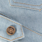 Wrangler® Light Denim Dog Jacket with Sherpa Lining