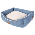 Load image into Gallery viewer, Wrangler® Sherpa Rope-Trimmed Cuddler Box Bed - Light Wash