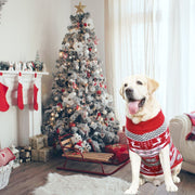 Christmas Deer Print Big Dog Sweater