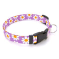 Load image into Gallery viewer, Personalized Lavender Daisy Dog Collar