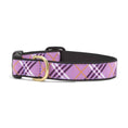 Load image into Gallery viewer, Up Country Lavender Lattice Cast Brass Dog Collar