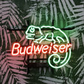 Load image into Gallery viewer, Lizard Budweiser Neon Light Sign