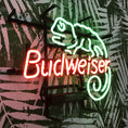 Load image into Gallery viewer, Lizard Budweiser Neon Light Sign