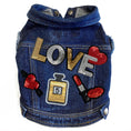 Load image into Gallery viewer, Love Potion #5 Denim Dog Jacket alternate view