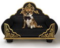 Load image into Gallery viewer, Luxury Dog Bed, Grace Kelly: Black