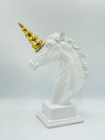 Load image into Gallery viewer, Luxury Unicorn Statue with Golden Horn