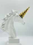 Load image into Gallery viewer, Luxury Unicorn Statue with Golden Horn