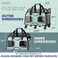 Load image into Gallery viewer, Luxury Rider Pet Carrier with Removable Wheels and Telescopic Handle