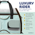 Load image into Gallery viewer, Luxury Rider Pet Carrier with Removable Wheels and Telescopic Handle