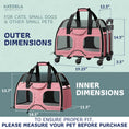 Load image into Gallery viewer, Luxury Rider Pet Carrier with Removable Wheels and Telescopic Handle