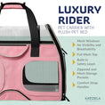 Load image into Gallery viewer, Luxury Rider Pet Carrier with Removable Wheels and Telescopic Handle