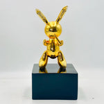 Gold Balloon Rabbit Statue