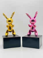 Luxury Pink Rabbit Balloon Sculpture