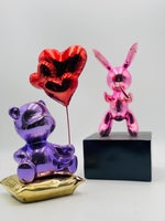 Luxury Pink Rabbit Balloon Sculpture