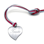 Necklace with heart tag