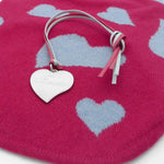 Necklace with heart tag