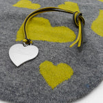 Necklace with heart tag