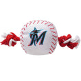 Load image into Gallery viewer, Miami Marlins Nylon Baseball Rope Toy