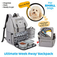 Load image into Gallery viewer, Personalized Ultimate Week Away Backpack Gray