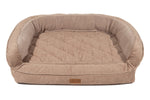 EZ-Wash Tweed Shearling Memory Foam Dog Bed
