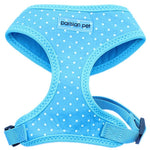 Parisian Pet 'Freedom Harness Polka Dot' for Dogs & Cats – Adjustable Blue Dog Harness, Stylish and Durable Fit