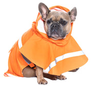 Parisian Pet 'Orange Raincoat' for Dogs & Cats, Waterproof Pet Outerwear, Dog Raincoat for Rain, Pet Rain Protection, Orange