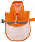 Load image into Gallery viewer, Parisian Pet 'Orange Raincoat' for Dogs & Cats, Waterproof Pet Outerwear, Dog Raincoat for Rain, Pet Rain Protection, Orange