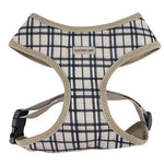 Parisian Pet 'Freedom Harness Khaki Plaid' for Dogs & Cats – Comfortable and Adjustable Dog Harness, Stylish Khaki Plaid Design