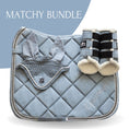 Load image into Gallery viewer, Moonstone Blue Saddle Pad Set