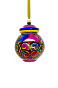 Load image into Gallery viewer, Mosaic Biscotto Jar Glass Christmas Ornament